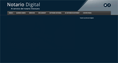 Desktop Screenshot of notariodigital.com.mx