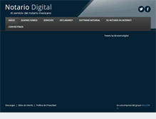 Tablet Screenshot of notariodigital.com.mx